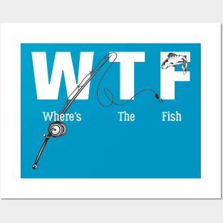 Awesome design where is the fish Posters and Art